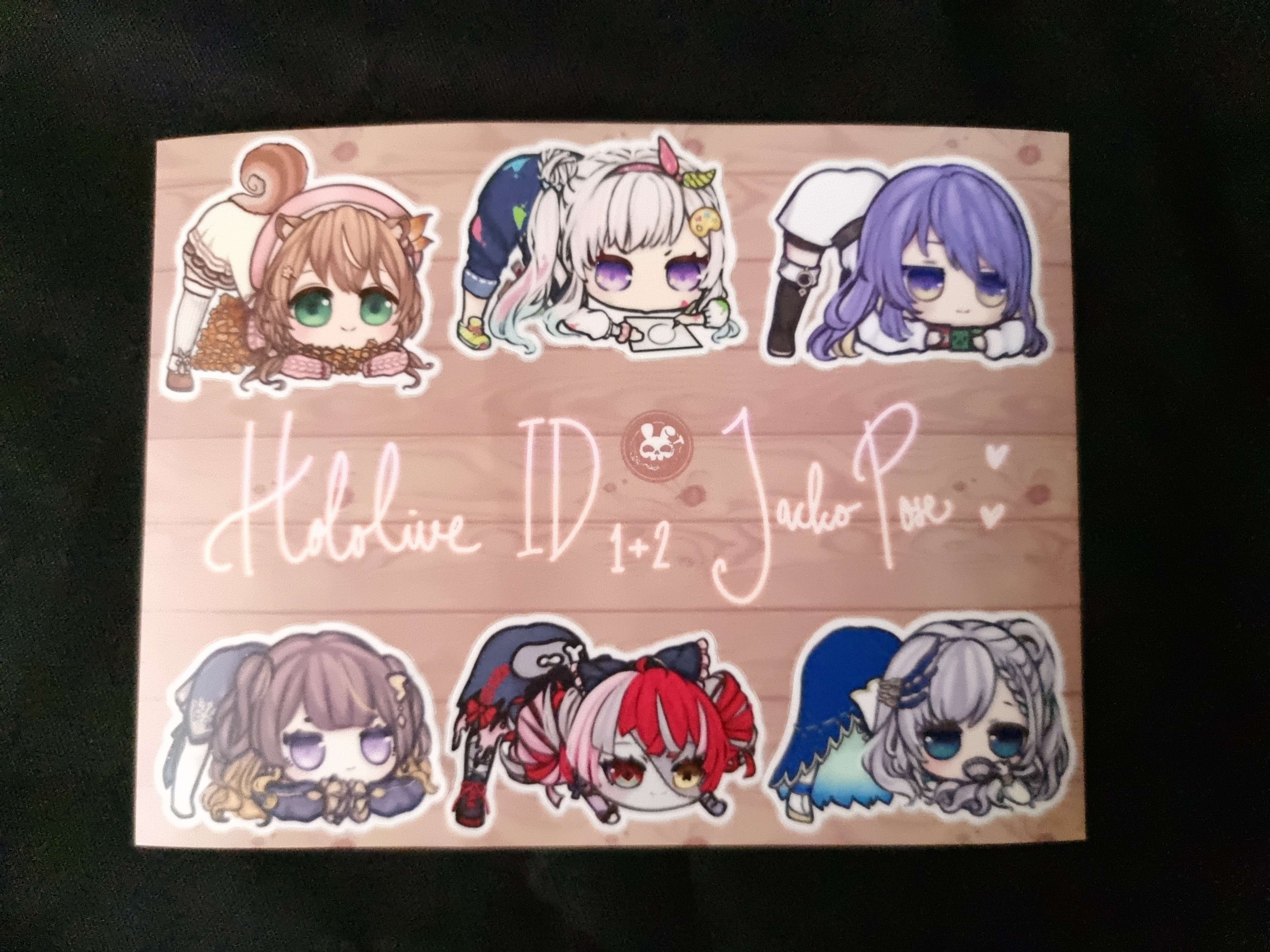 [Hololive ID] Gen 1 & 2 Jacko Pose Sticker Sheet