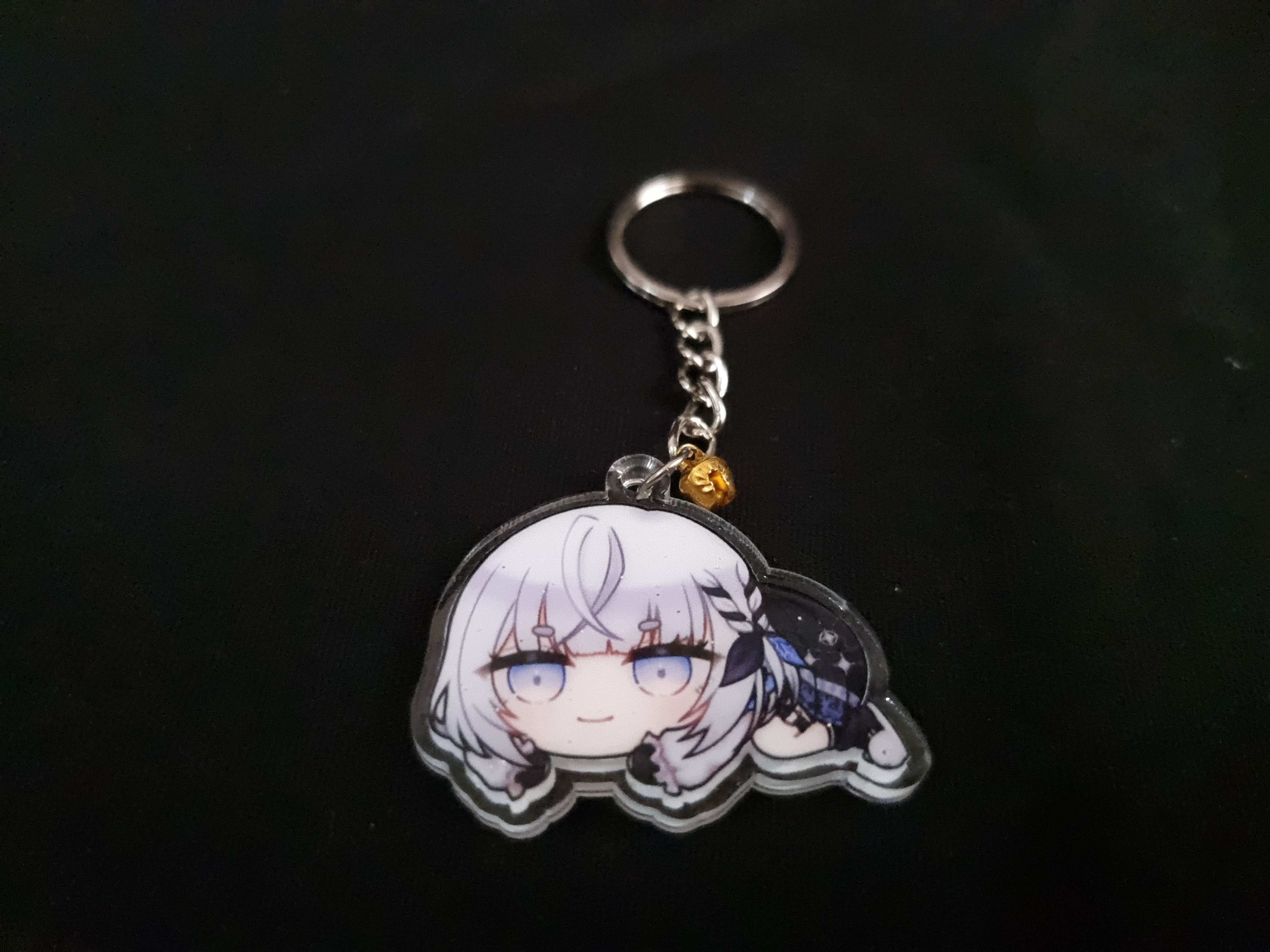 [Hololive ID] Zeta Batik Epoxy Coated Keychain