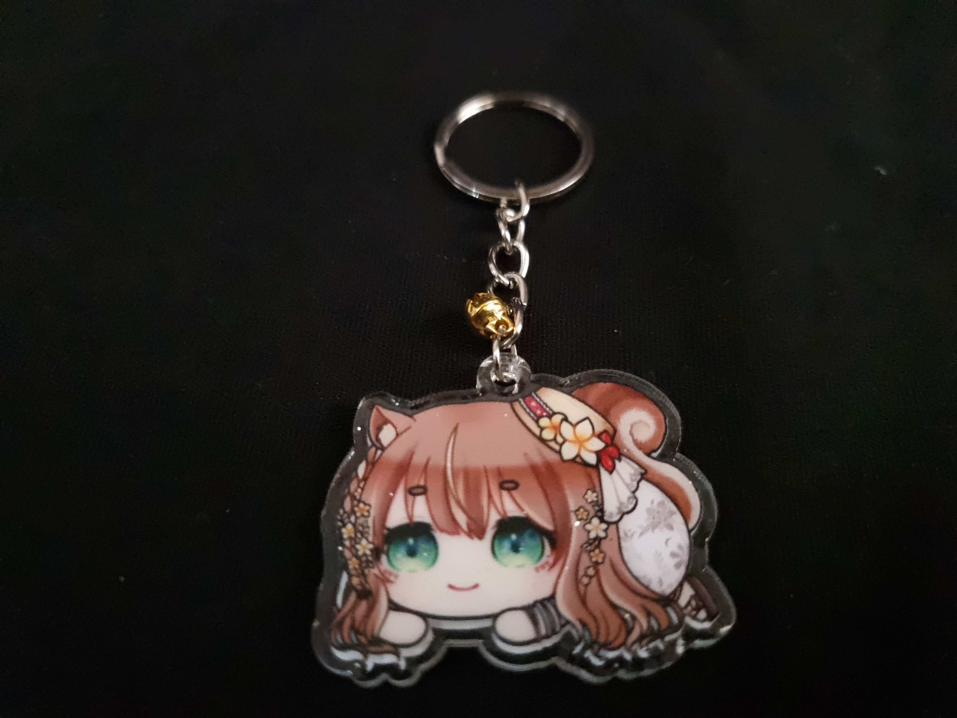 [Hololive ID] Risu Batik Epoxy Coated Keychain