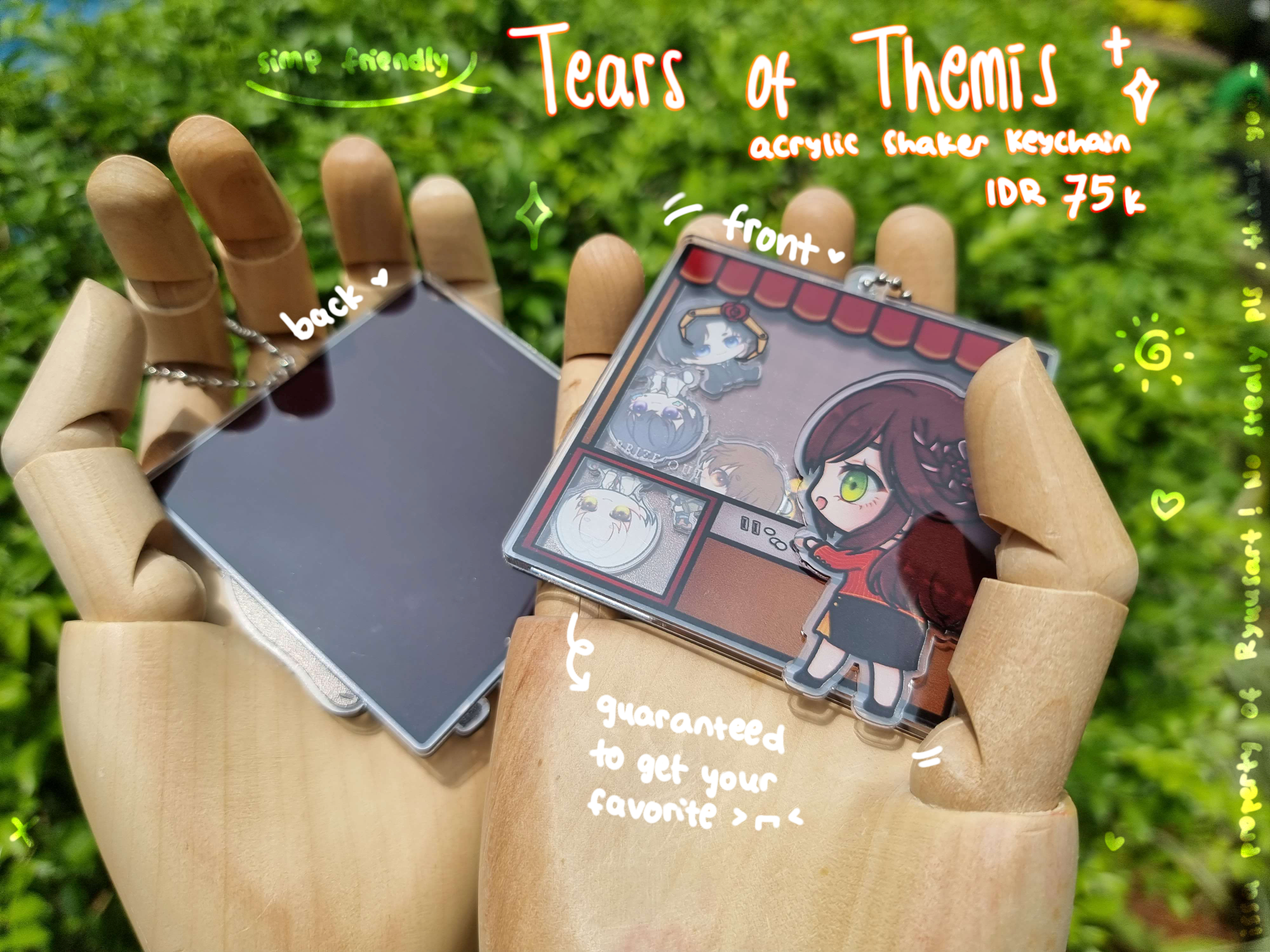 [Tears of Themis] Claw Machine Shaker Keychain